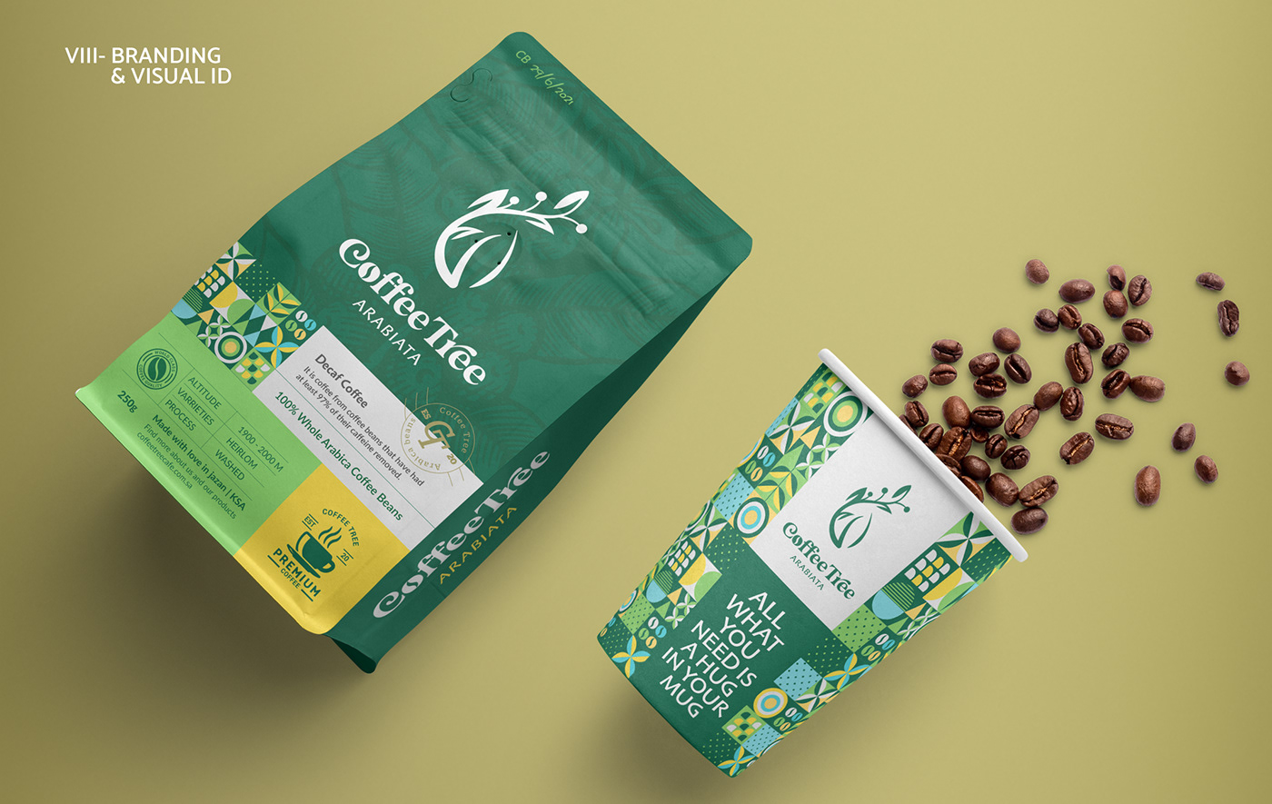 flat bottom brown paper bag Café de bolsa de fondo plano