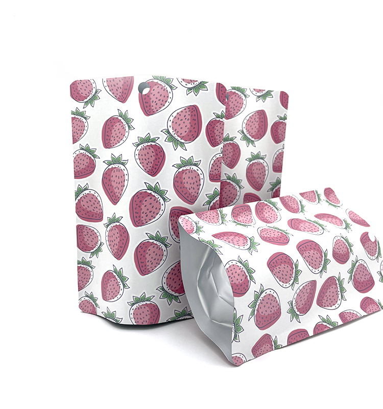 Logotipo impreso personalizado, embalaje de aperitivos y té, bolsa de pie, papel de aluminio, bolsas Ziplock biodegradables de papel Kraft, envasado de alimentos