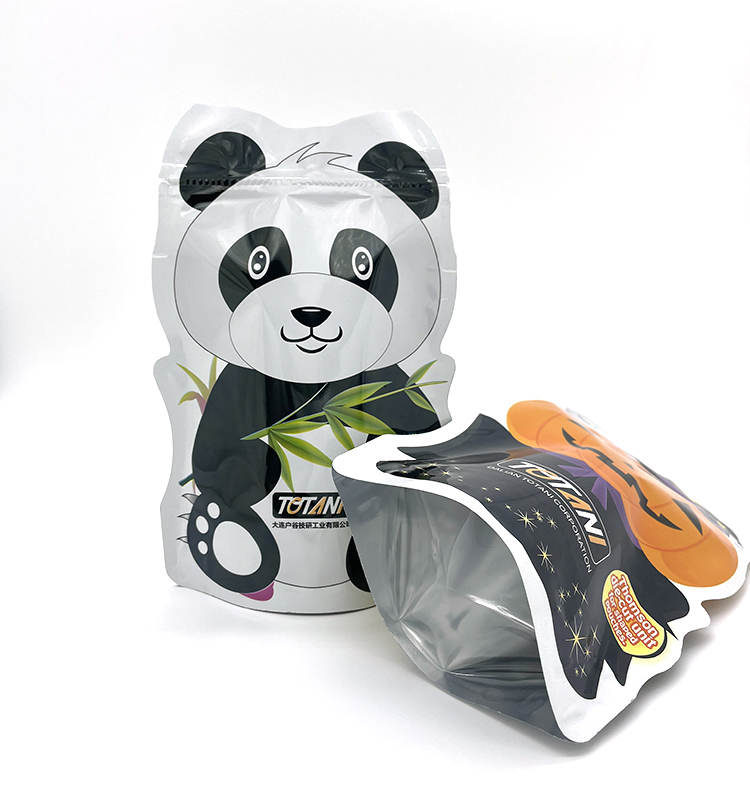 Bolsas de Mylar con forma personalizada, embalaje de dulces con cierre de cremallera a prueba de olores impreso personalizado, bolsa de aperitivos para Halloween