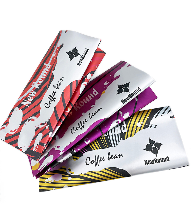 Bolsa reforzada personalizada con sello Stabilo, bolsa de café con sello cuádruple, papel de aluminio