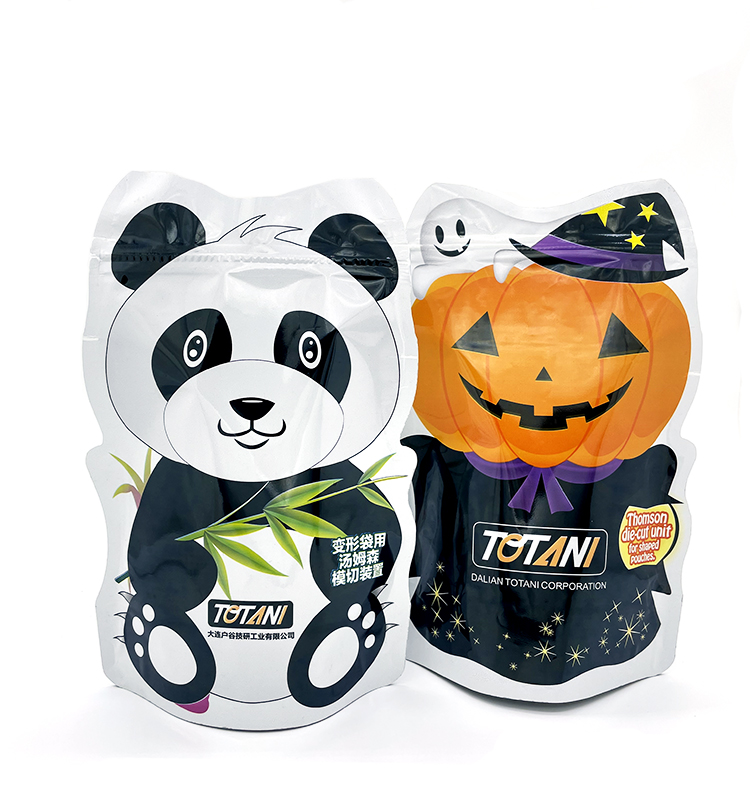 Bolsas de Mylar con forma personalizada, embalaje de dulces con cierre de cremallera a prueba de olores impreso personalizado, bolsa de aperitivos para Halloween