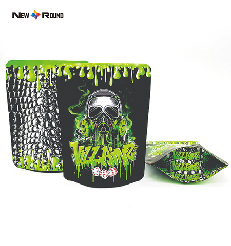 Plaza de plástico Soft Touch Bag Foil Digital Matte Matte Candy Candy Embalaje comestible 3.5G Bolsas Mylar a prueba de niños