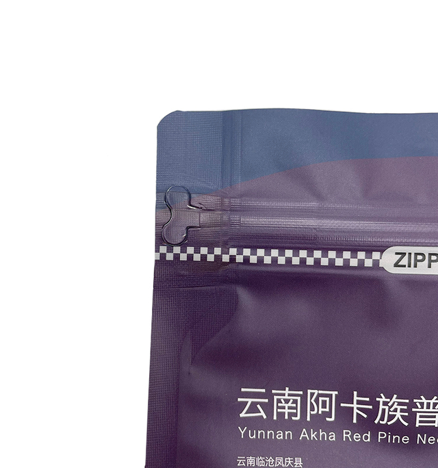 Bolso de empaquetado plástico Ziplock del té de la categoría alimenticia de la bolsa de la parte inferior plana de la hoja de la impresora de Digitaces de encargo