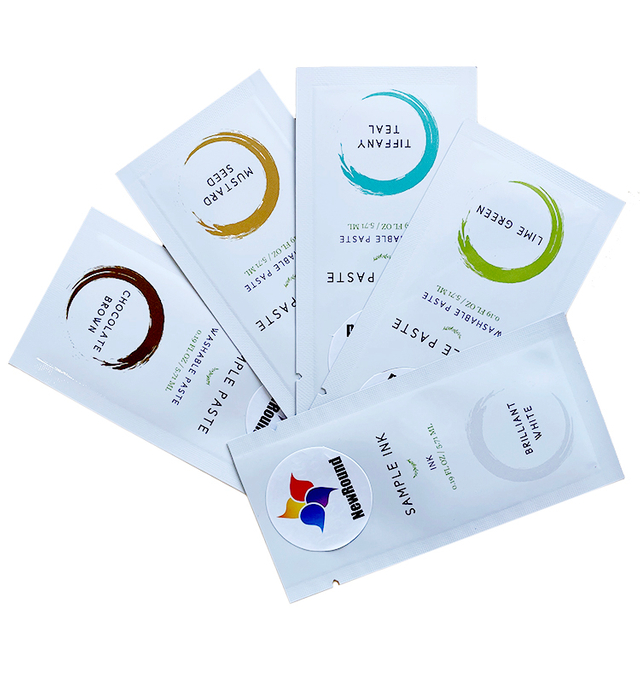 Impresión Digital personalizada, Mini crema termosellada, aceite de masaje, champú, cuidado de la piel, bolsita de plástico, embalaje de muestra de loción de forma libre
