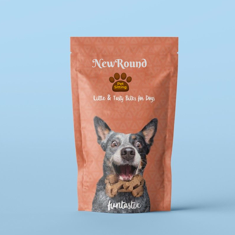 Bolsa de pie ecológica para golosinas orgánicas para perros: reutilizable y compostable