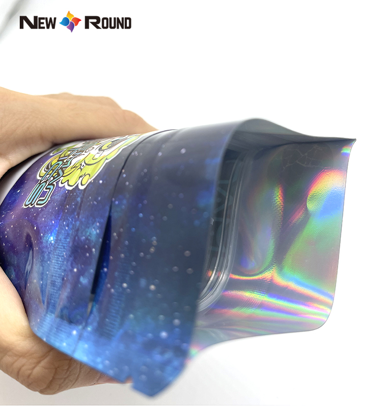 Las bolsas de plástico de encargo del bolso del acondicionamiento de los alimentos se levantan el bolso de Mylar de la bolsa 3,5 con la cremallera