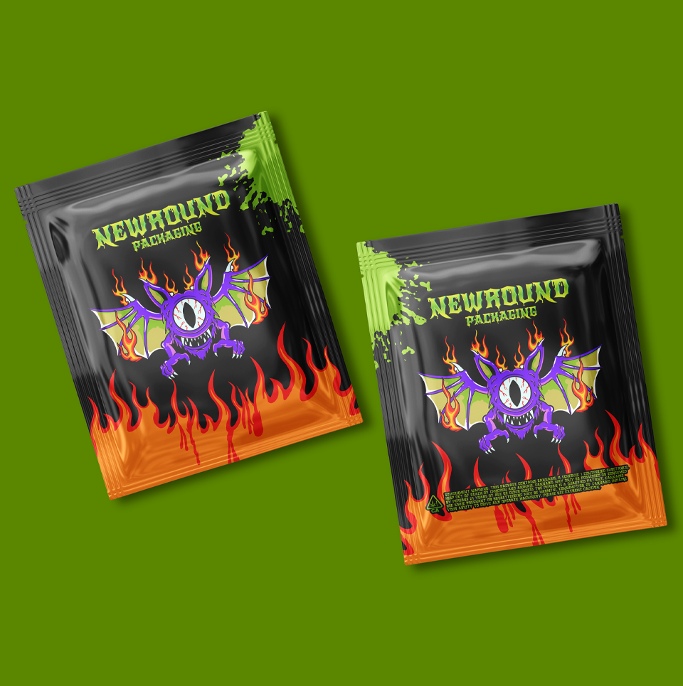 Bolsas con cremallera a prueba de niños para comestibles de cannabis