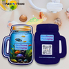 Material de bolsas mylar de embalaje de corte personalizado