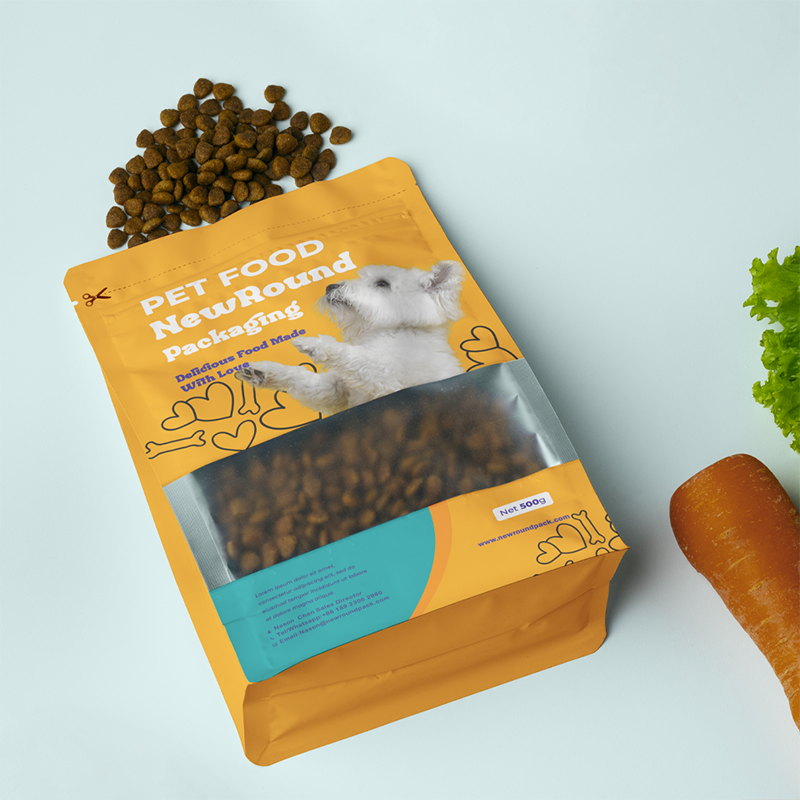 VET recomendado bolsas de comida de gato de fondo plano con barrera de humedad