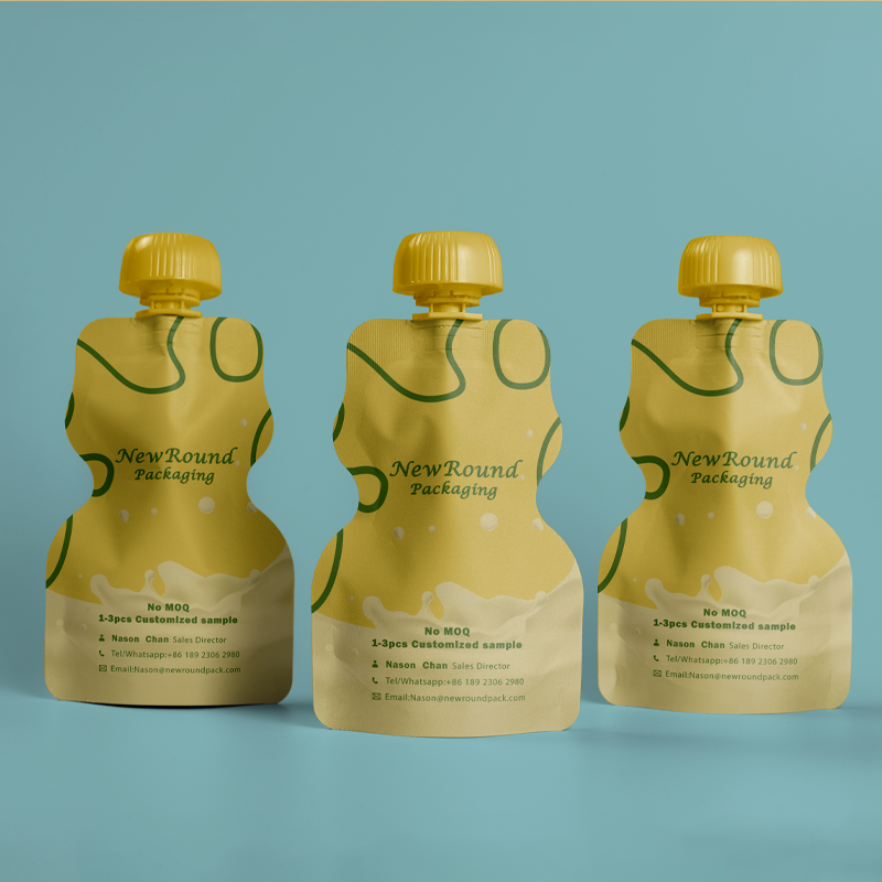 Bolsas de boquilla de resaltación con tapas resistentes a los niños