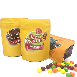 Bolsas de embalaje de aluminio Ziplock, venta al por mayor, bolsas holográficas de plástico con cierre de cremallera a prueba de niños 3,5 Mylar para embalaje