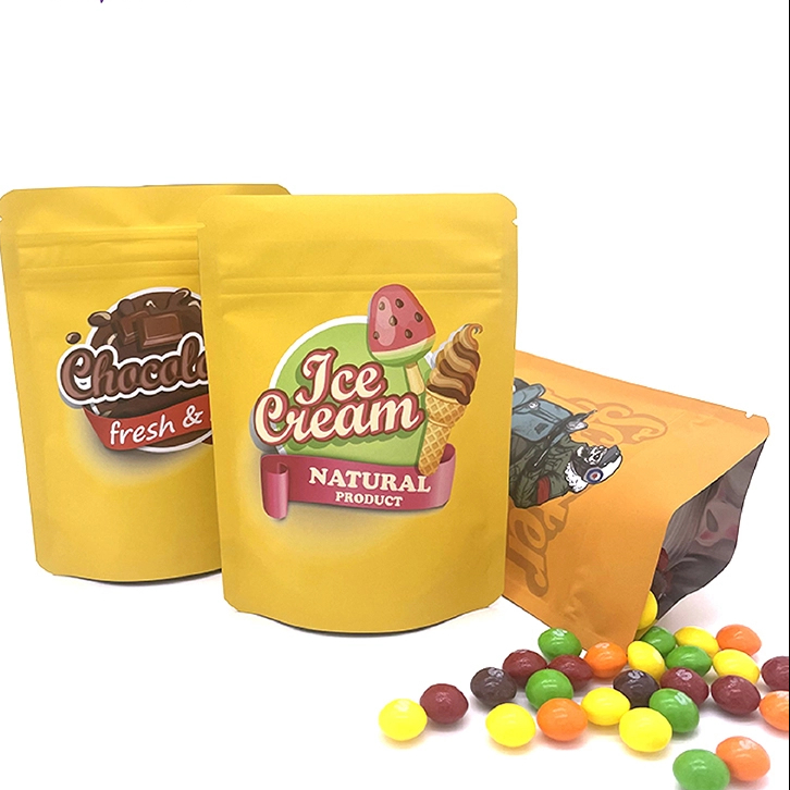 Bolsas de embalaje de aluminio Ziplock, venta al por mayor, bolsas holográficas de plástico con cierre de cremallera a prueba de niños 3,5 Mylar para embalaje