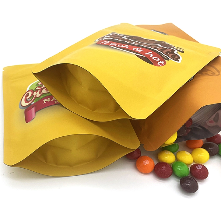 Bolsas de embalaje de aluminio Ziplock, venta al por mayor, bolsas holográficas de plástico con cierre de cremallera a prueba de niños 3,5 Mylar para embalaje