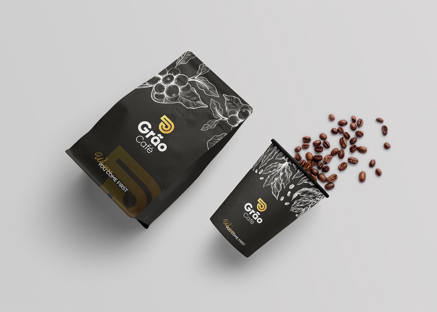 Gourmet coffee packaging with valves Bolsas de válvula de café artesanal