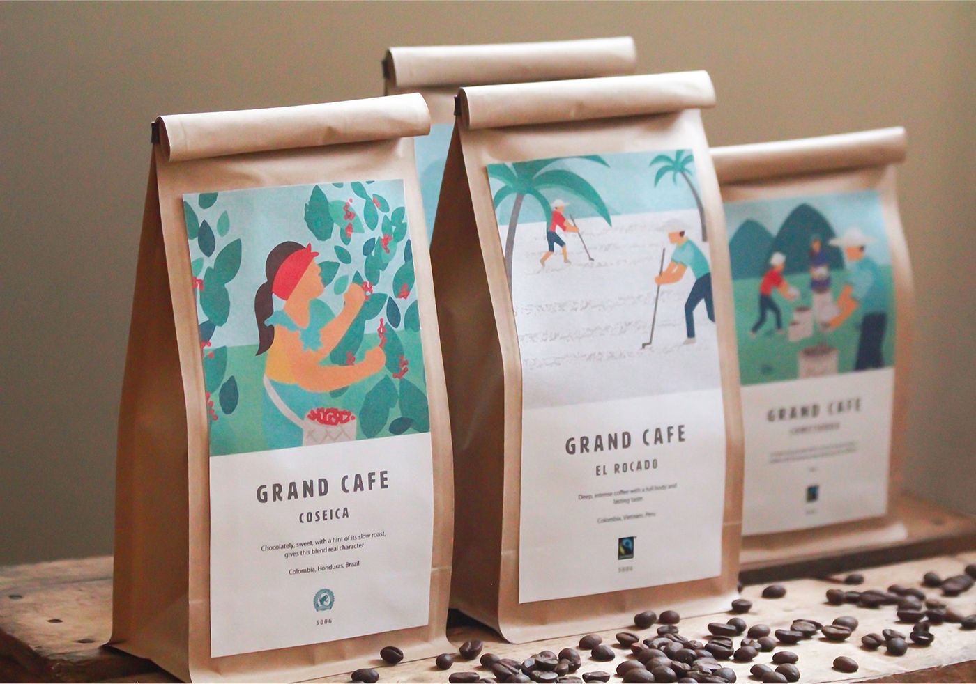 Eco-friendly flat bottom packaging Capturas de fondo plano de gran capacidad