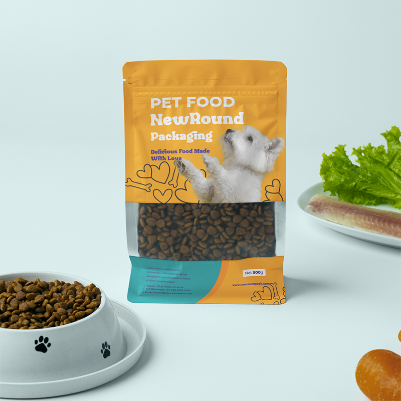 VET recomendado bolsas de comida de gato de fondo plano con barrera de humedad