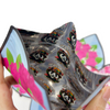 Bolsa personalizada de 3,5 g con cremallera de papel de aluminio a prueba de olores, mate con manchas de gomitas de caramelo UV, embalaje con forma especial, bolsa de Mylar troquelada