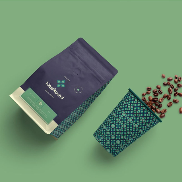 Bolsa de fondo plano con impresión personalizada