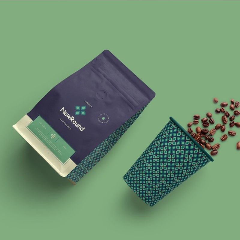 Bolsa de fondo plano con impresión personalizada