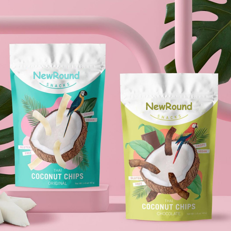 Embalaje de alimentos impreso Bolsa para chips de coco