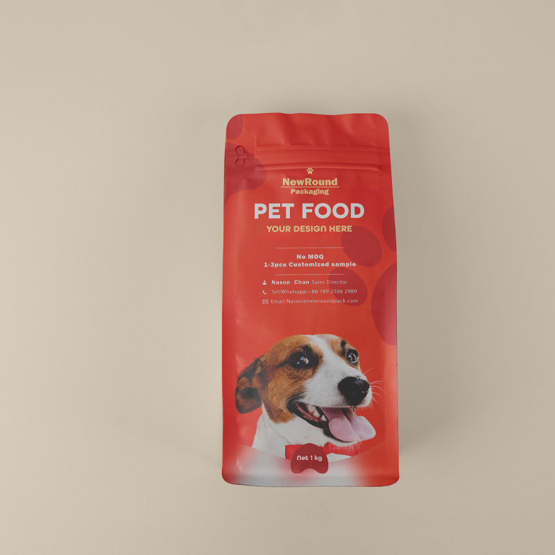Las ventajas de las bolsas de foca de ocho lados para el empaque de alimentos para mascotas