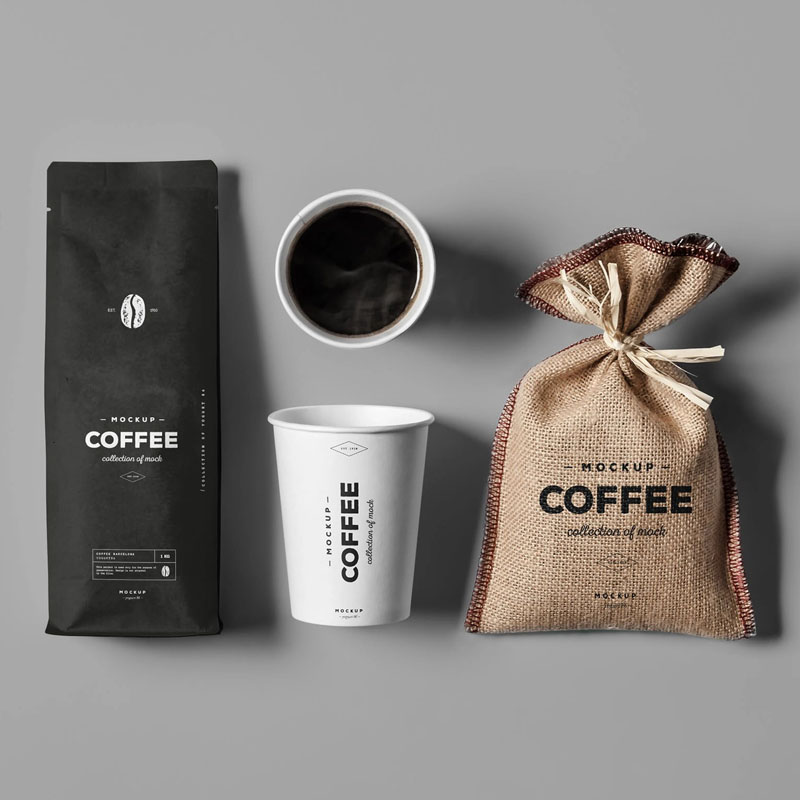 Bolsas de doble uso compostables para café y bocadillos