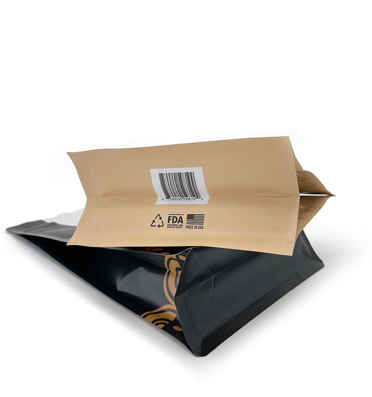 El escudete lateral inferior plano resellable al por mayor impreso personalizado se levanta los bolsos de empaquetado de la bolsa de la cremallera del café 