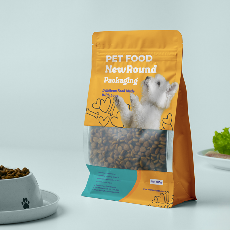VET recomendado bolsas de comida de gato de fondo plano con barrera de humedad