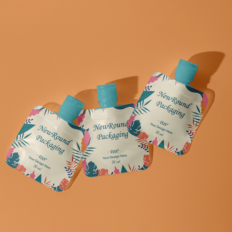 Bolsas de boquilla de pie con tapa fácil para un almacenamiento conveniente