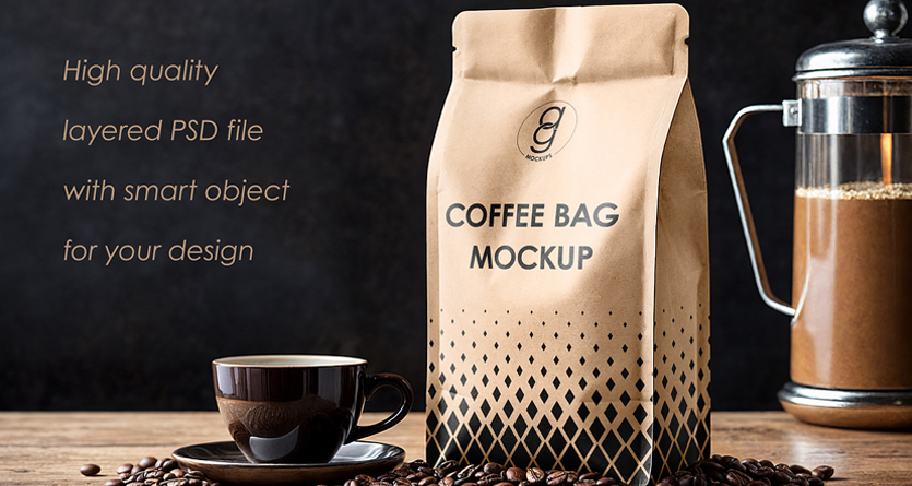 Bolsas de refuerzo del lado del café con válvula 