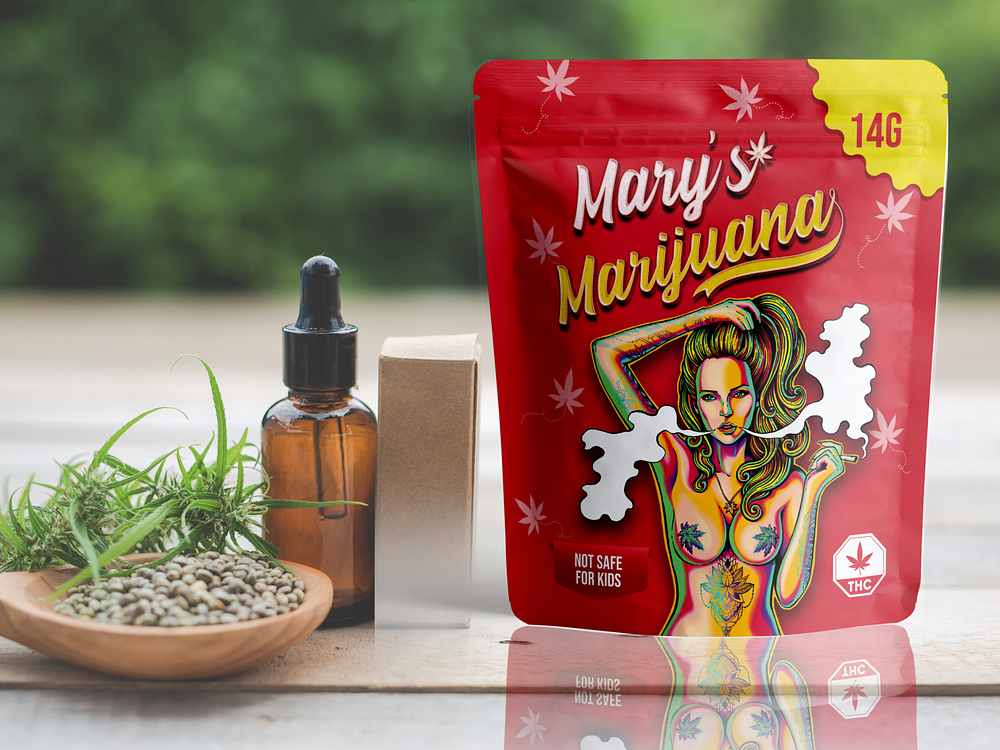 Bolsas de pie marihuana