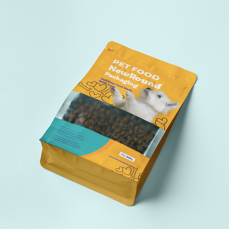 VET recomendado bolsas de comida de gato de fondo plano con barrera de humedad