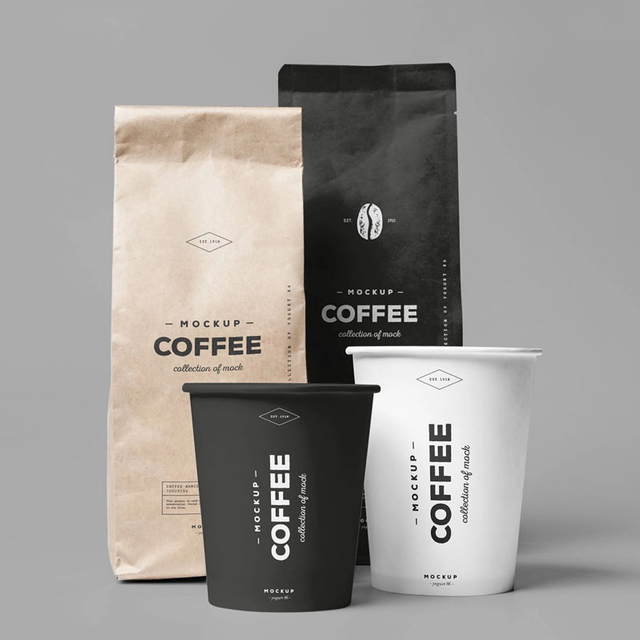 Bolsas de doble uso compostables para café y bocadillos