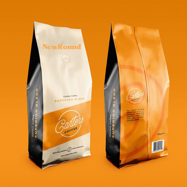 Bolsas de refuerzo del lado del café con válvula de desgasificación de unidireccional