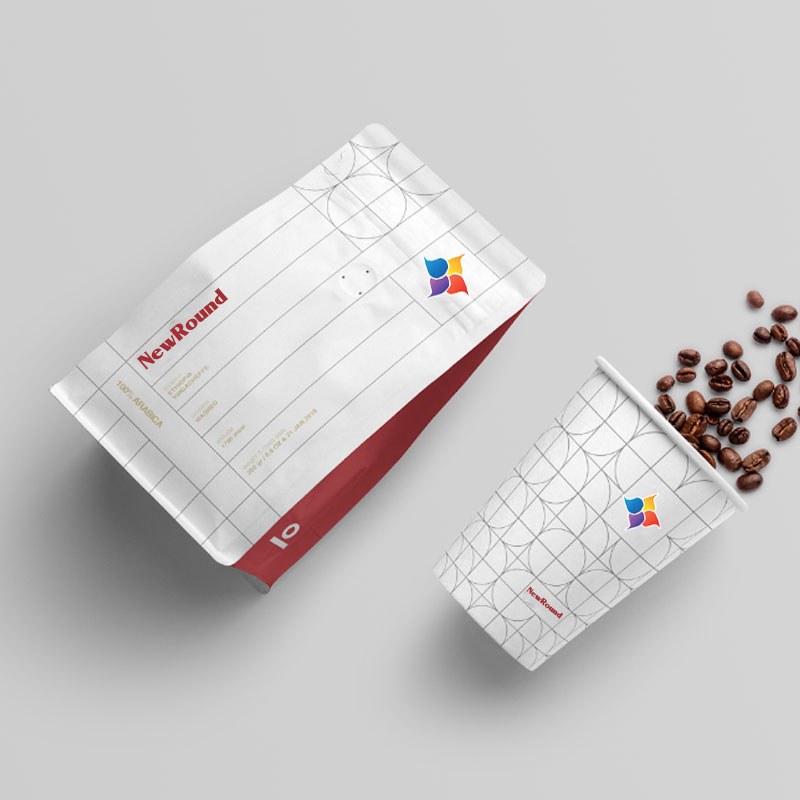 Bolsa de fondo plano con impresión personalizada