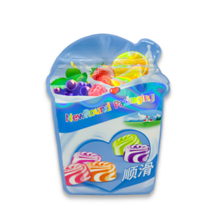 La bolsa de encargo del caramelo se levanta los bolsos holográficos ULTRAVIOLETA del octavo punto de Mylar de la forma de los bolsos de Mylar con Ziplock