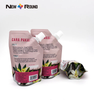 Bolsas de plástico personalizadas, bolsa transparente con canalón, bolsita pequeña, bolsas transparentes para bebidas