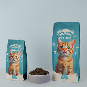 Bolsas de refuerzo laterales de aluminio premium para comida para mascotas