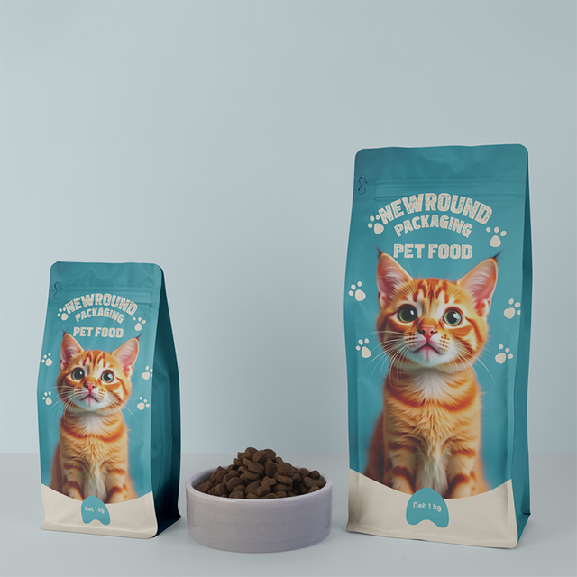Bolsas de refuerzo laterales de aluminio premium para comida para mascotas
